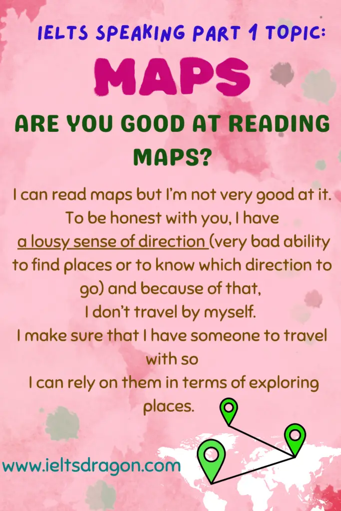 ielts speaking part 1 maps 