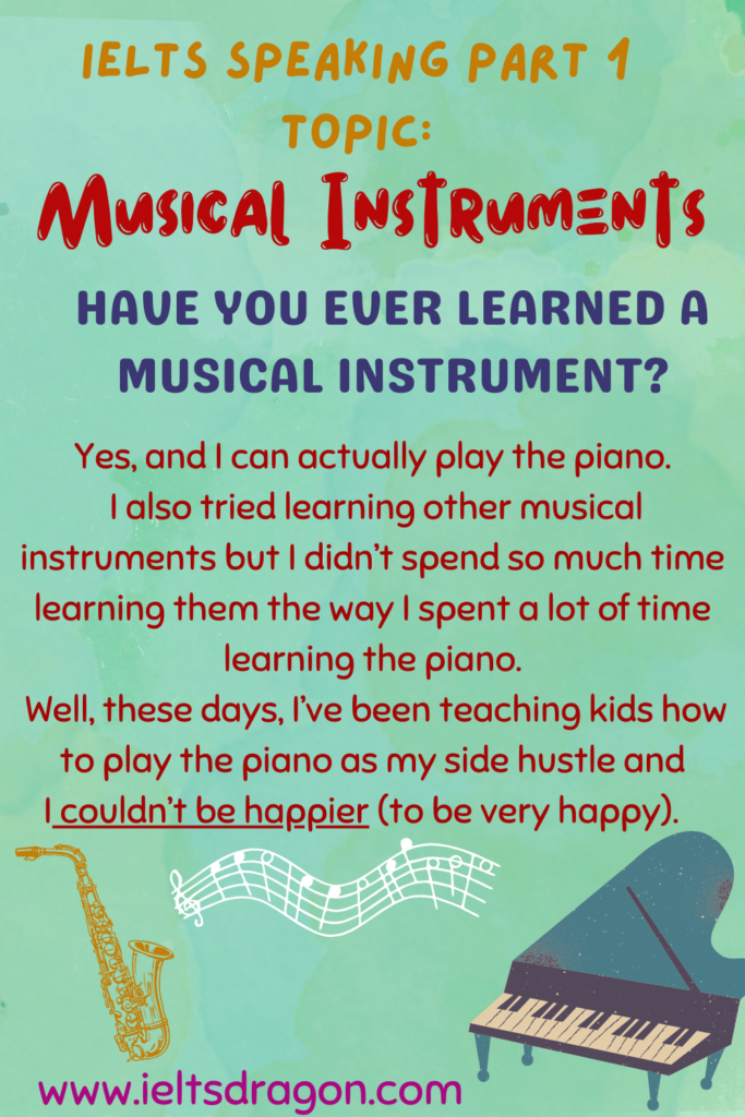 ielts speaking part 1 musical instruments